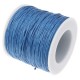Cordón algodon encerado de 1mm - Azul ácido